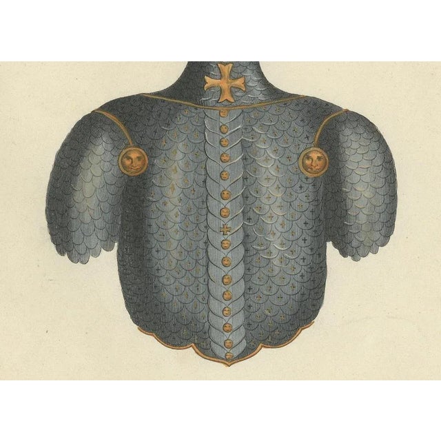 Ornate Medieval Armor and Tournament Attire, 1842, Paper For Sale - Image 4 of 6