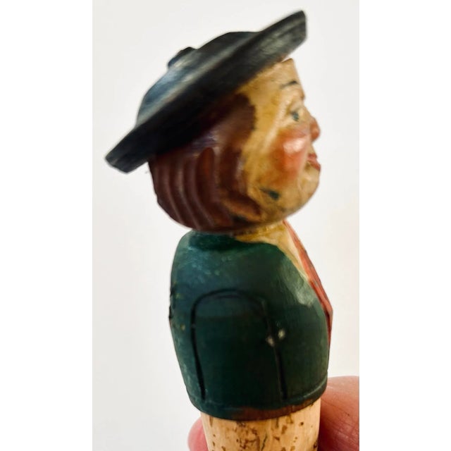 3 Continental Mechanical Carved Wooden Wine Corks For Sale In San Francisco - Image 6 of 6