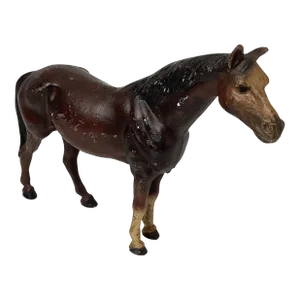 Vintage 1930s Hubley Manufacturing Co. Cast Iron Thoroughbred Horse Doorstop