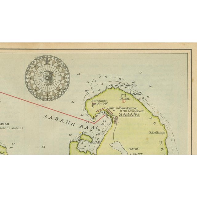 Map of Sumatra, Indonesia, 1910s For Sale - Image 3 of 9