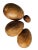 Handcarved Root Wood Eggs, Set of 4 For Sale In Miami - Image 6 of 7