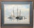 1980s Vintage Original Jack Richard Wemp 'sailboats Boats in Mystic Harbor' Painting For Sale - Image 5 of 12