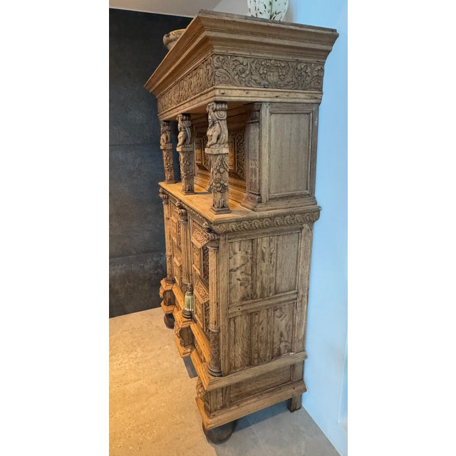 Antique Flemish Oak Cabinet, 1780 For Sale - Image 10 of 18