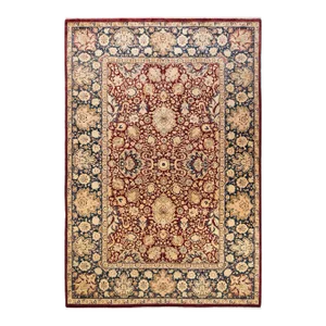 Mogul, One-of-a-Kind Hand-Knotted Area Rug in Red, 6' 1" x 8' 10"