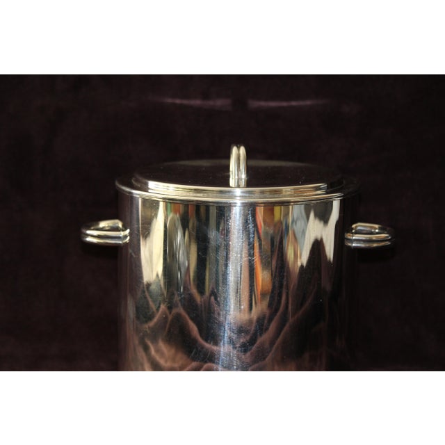 Silver Ice Bucket with Lid, 1970s For Sale - Image 4 of 18