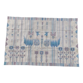 Rölakan Rug with Monogram by Éva Németh, 1970s For Sale