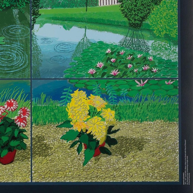 Waterlilies in the Pond Poster after David Hockney For Sale - Image 5 of 6