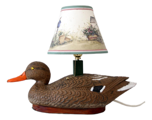 Vintage Mallard Duck Decoy Table Lamp