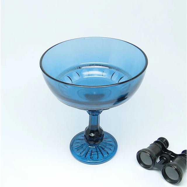 1930s Art Deco Bowl on Stand from Ząbkowice Glassworks, Poland, 1970s For Sale - Image 5 of 7
