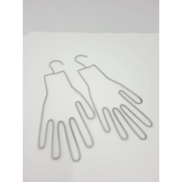 Arts & Crafts Vintage Wire Glove Form Topiary Plant Garden Display Hangers - a Pair For Sale - Image 3 of 7