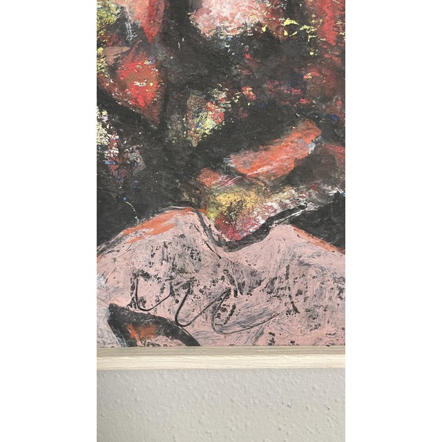 Milan Klimes, 1970s, Oil, Mixed Technique on Cardboard For Sale - Image 4 of 5