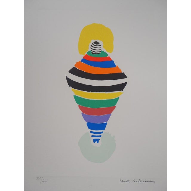 After Sonia Delaunay, Abstract Composition, 1994, Lithograph, Set of 4 For Sale - Image 8 of 18