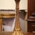 Gold Mid-Century French Carved Giltwood Table Lamp With Custom Shade For Sale - Image 8 of 11