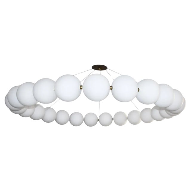 Very Large Ronde De Perles Chandelier by Ludovic Clément D’armont For Sale