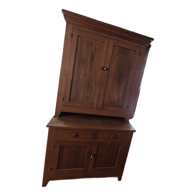 19th Century Step-Back Hutch For Sale