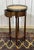 Brown Round Side Table in Cherry Wood with Marble Top, 1970s For Sale - Image 8 of 10
