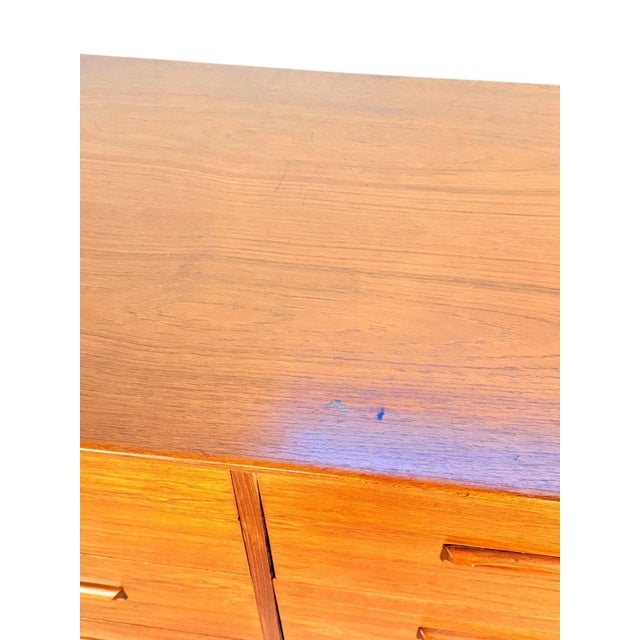 Mid Century Modern Teak 6-Drawer Dresser by Westnofa of Sweden, Attributed For Sale - Image 14 of 16