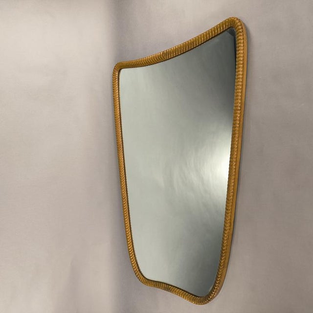 Italian Mirror in the style of Gio Ponti, 1950s For Sale - Image 6 of 6