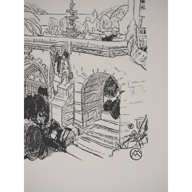 Early 20th Century Mathurin Meheut, Pardon of the Fire at Saint-Jean du Doigt, 1937, Engraving For Sale - Image 5 of 8