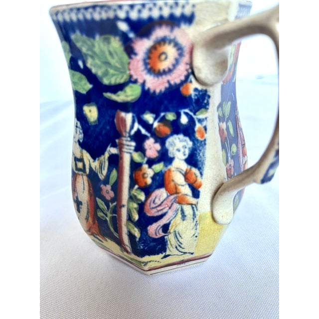 Antique 1820s Staffordshire Pearlware "The Duenna" Mask Jug Pitcher For Sale - Image 13 of 18