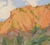 Contemporary To the Brim by Judd Mercer | Gouache On Paper Landscape of colorful hills and greenery. For Sale - Image 3 of 5