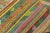 Mid 20th Century Vintage Turkish Kilim Rug With Colorful Stripe and Diamond Motif Designs For Sale - Image 11 of 12