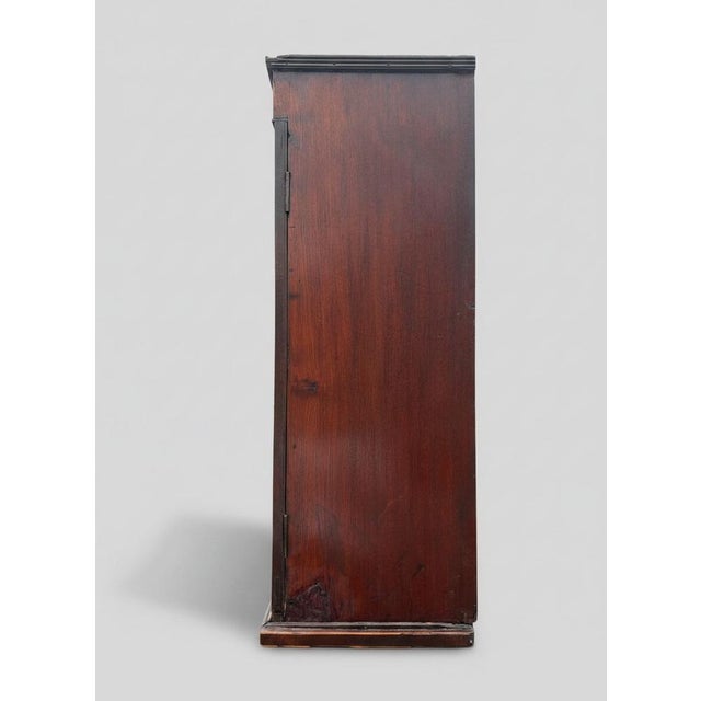 British Georgian Mahogany Inlaid Secretaire Bookcase, 18th Century For Sale - Image 10 of 18