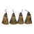 Set of 4 Antique Gold Versailles Style Tassels For Sale