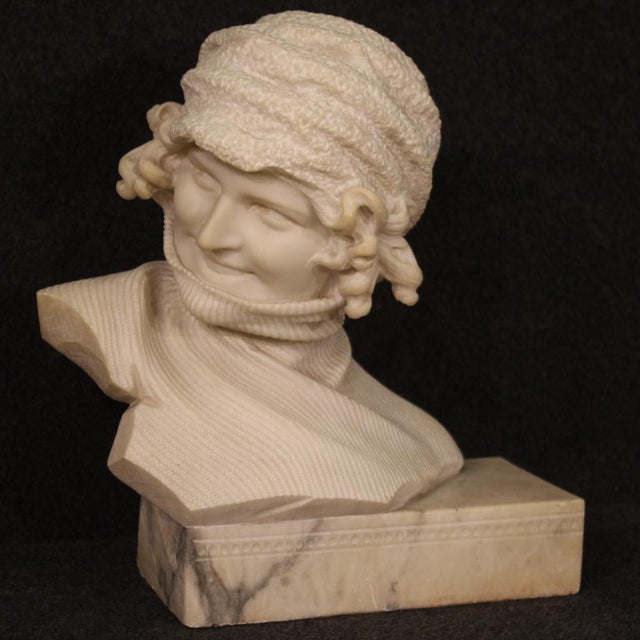 Italian Artist, Figurative Sculpture, 1930, Marble For Sale - Image 13 of 13