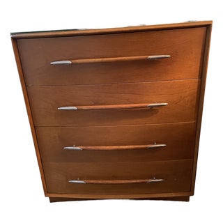 Midcentury Walnut High Boy by T. H. Robsjohn-Gibbings for Widdicomb For Sale