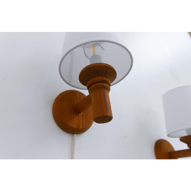 Scandinavian Pine Wall Sconces from Darø, 1970s, Set of 2 For Sale - Image 11 of 18