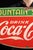 1938 Coca Cola Fountain Service Porcelain Sign For Sale - Image 4 of 8