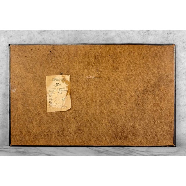 Metal Vintage Abstract Soviet Folk "Men Playing Instruments" Copper Wall Art For Sale - Image 7 of 8