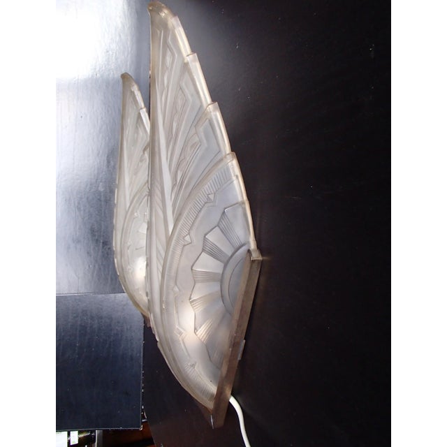 Art Deco Sconces from Verrerie des Hanots, 1930s, Set of 2 For Sale - Image 13 of 16