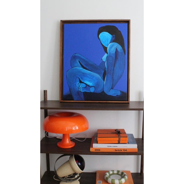 Bodasca, Femme au clair de lune, Acrylic on Canvas For Sale - Image 17 of 18