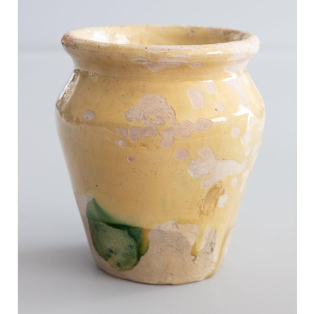 Farmhouse 19th Century French Yellow Glazed Confit Pot For Sale - Image 3 of 9