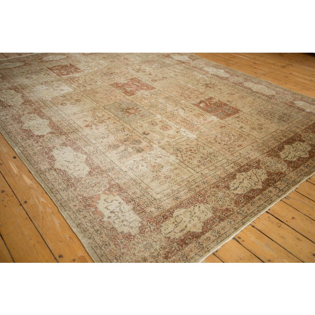 Traditional Vintage Distressed Tabriz Carpet - 8'3" x 10'7" For Sale - Image 3 of 11