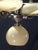 Chrome Metal Chandelier with Five Pale Yellow Opaline Shades, 1950s For Sale - Image 6 of 7