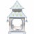 White & Blue Tulip Pagoda Lantern, Medium For Sale - Image 4 of 4