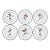 Vintage Guy Buffet Skating Chefs German Porcelain Dessert Plates, Set of 6 For Sale