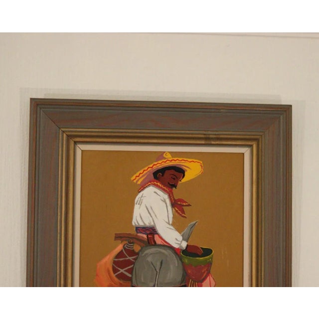 Åke Thorpe, Man on a Donkey, 1960s, Oil on Panel, Framed For Sale - Image 7 of 11