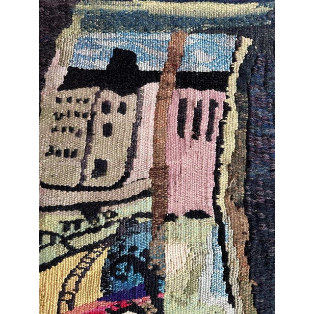 Mid-Century French Aubusson Tapestry by Chantal Aynes, 1960s For Sale - Image 4 of 18