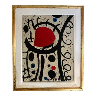 "Central Park", Original Oil on Canvas, Joan Miro, 1980 For Sale