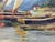 Paper 1960s Oil Painting Boat Port For Sale - Image 7 of 10