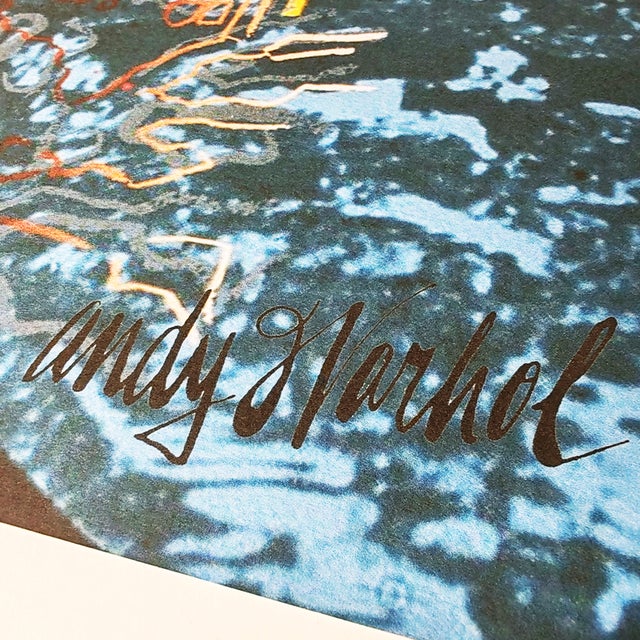 Andy warhol "the moon" limited numbered edition lithograph by cmoa. license: andy warhol foundation. limited edition...