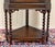 Wood Antique English Jacobean Corner Cabinet Barley Twist Legs Glass Door Oak 1920s For Sale - Image 7 of 17