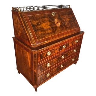 Antique German Louis XVI Secretaire, 1780 For Sale