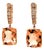 Natural Morganite Diamond Earrings 14k Gold 9.93 TCW Certified For Sale