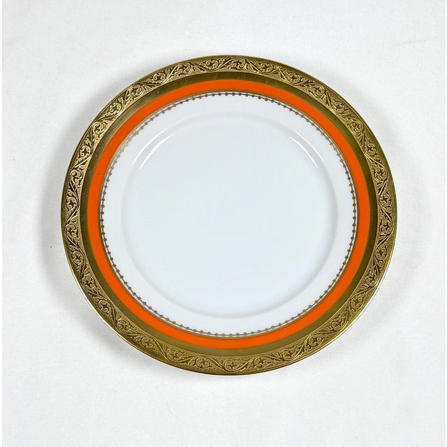 Vintage Tirschenreuth Bavaria Gold-Gilt Porcelain Tea Trio Set for 6, 18 Pieces For Sale - Image 6 of 8