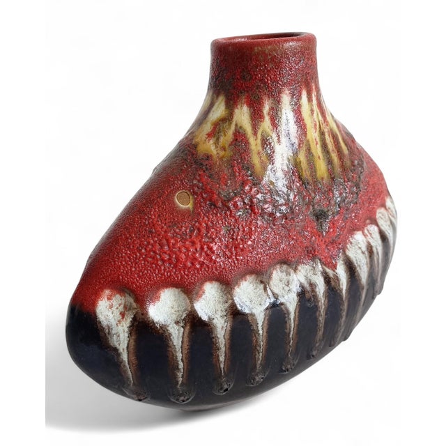 Mid-Century Modern Sculptural West German Art Pottery Vase by Carstens Tönnieshof, 1950s For Sale - Image 3 of 18